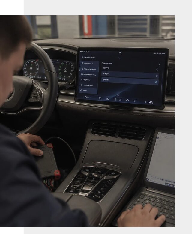 Русификация автомобиля BYD HAN для эксплуатации в Торжке